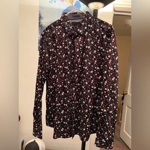 Denim & Flower floral button down